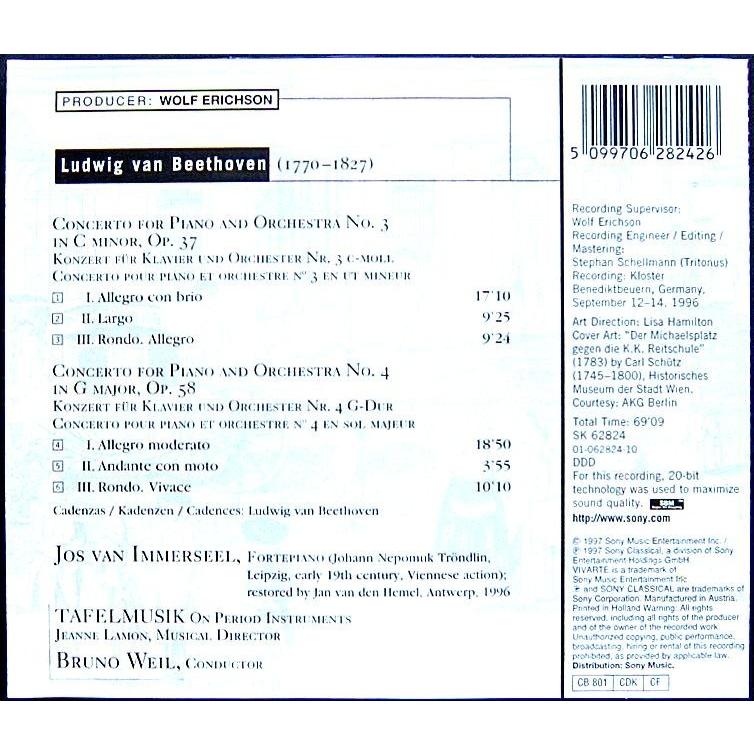中古 Jos Van Immerseel ジョス ファン インマゼール ピアノ Beethoven Concerto For Piano And Orchestra No 3 4 輸入盤cd Y498 りずむぼっくす神戸元町店 通販 Yahoo ショッピング