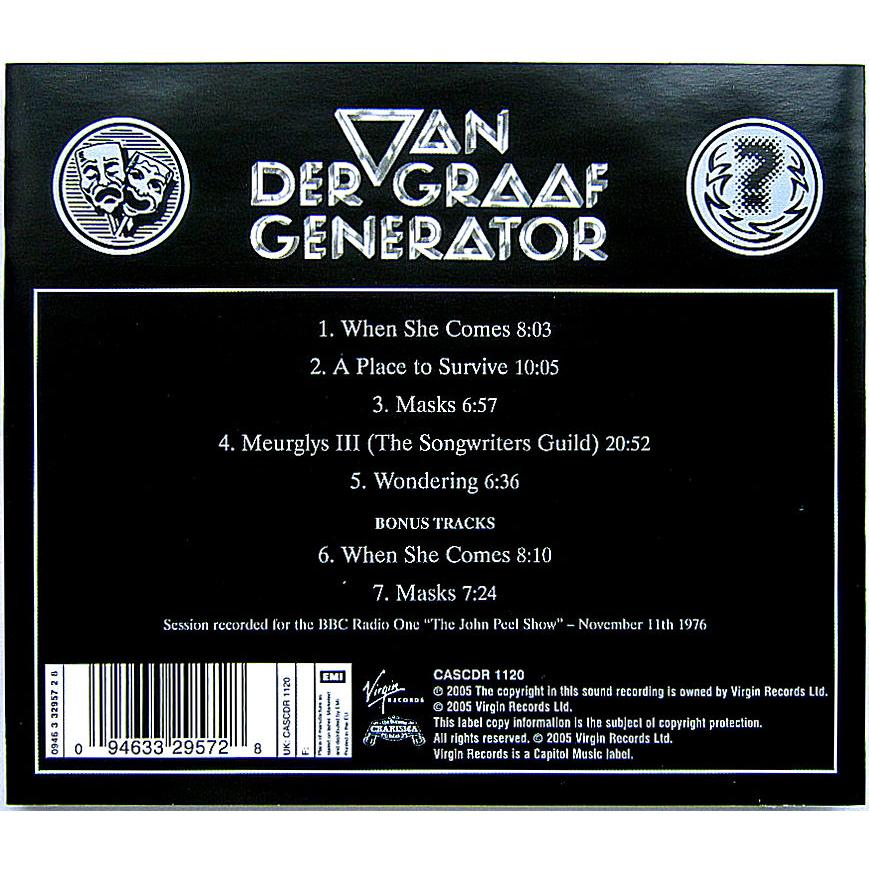 【中古】VAN DER GRAAF GENERATOR ヴァン・ダー・グラフ・ジェネレーター　／　WORLD RECORD〔輸入盤CD〕｜motomachirhythmbox｜02