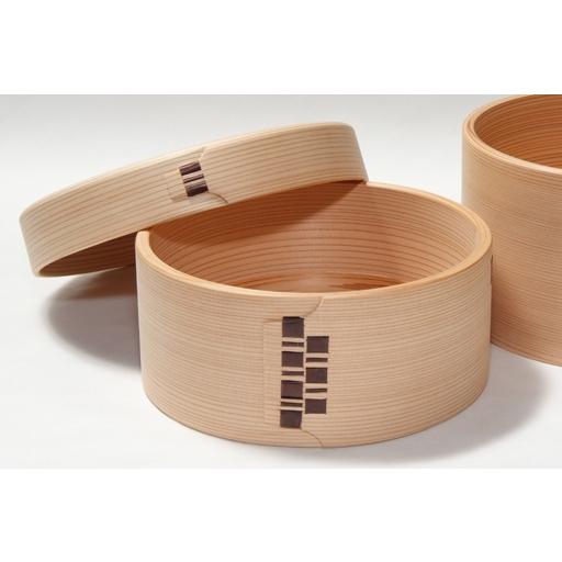 おひつ 2合 栗久 曲げわっぱ 隅丸加工 白木 国産 日本製 秋田杉