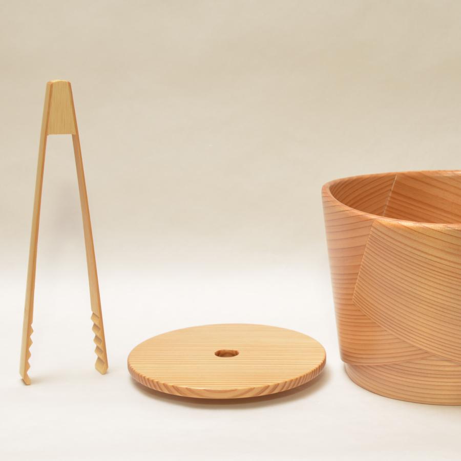 栗久　アイスペール　曲げわっぱ 栗久 - 曲げわっぱのアイスペール 全国送料無料 | 職人.com