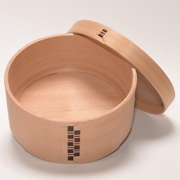 おひつ 7合脚付 栗久 曲げわっぱ 隅丸加工 白木 国産 日本製 お櫃 9人