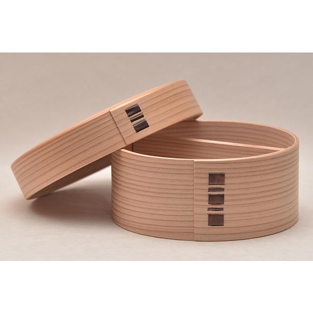 弁当箱 丸弁当 500cc 栗久 曲げわっぱ 元丸屋特注品 : 元丸屋ヤフー店