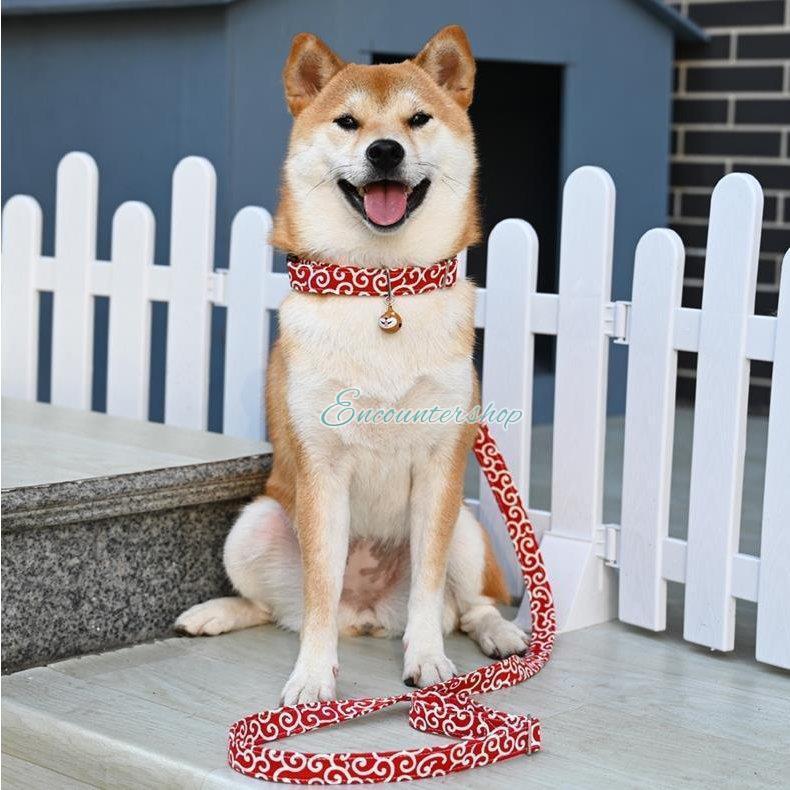 犬 首輪 唐草模様 犬の首輪 からくさ バックル首輪 柴犬 日本犬 可愛い おしゃれ 散歩 リード スカーフ バンダナ 小型犬 中型犬 大型犬｜motomurastore3｜07