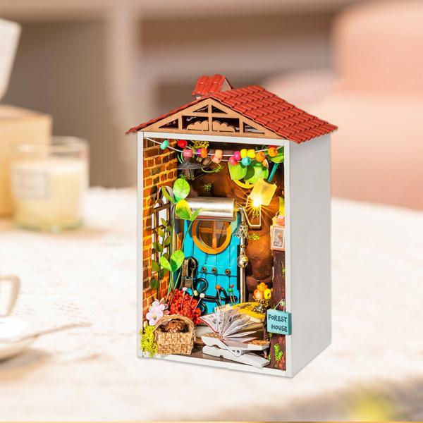 木製ドールハウスシティストリートビュー家具付き植物おもちゃギフトクリスマスプレゼントガーデン｜motomurastore3｜05
