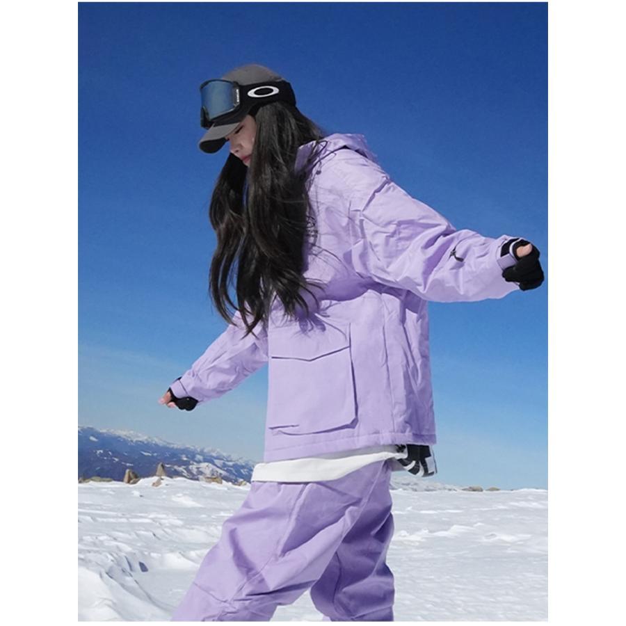 スノーボードウェア スキーウェア メンズ レディース 2024 上下セット 型落ち ボードウェア スノボウェア ジャケット パンツ ズボン 黒 おしゃれ 在庫処分｜motomurastore3｜09