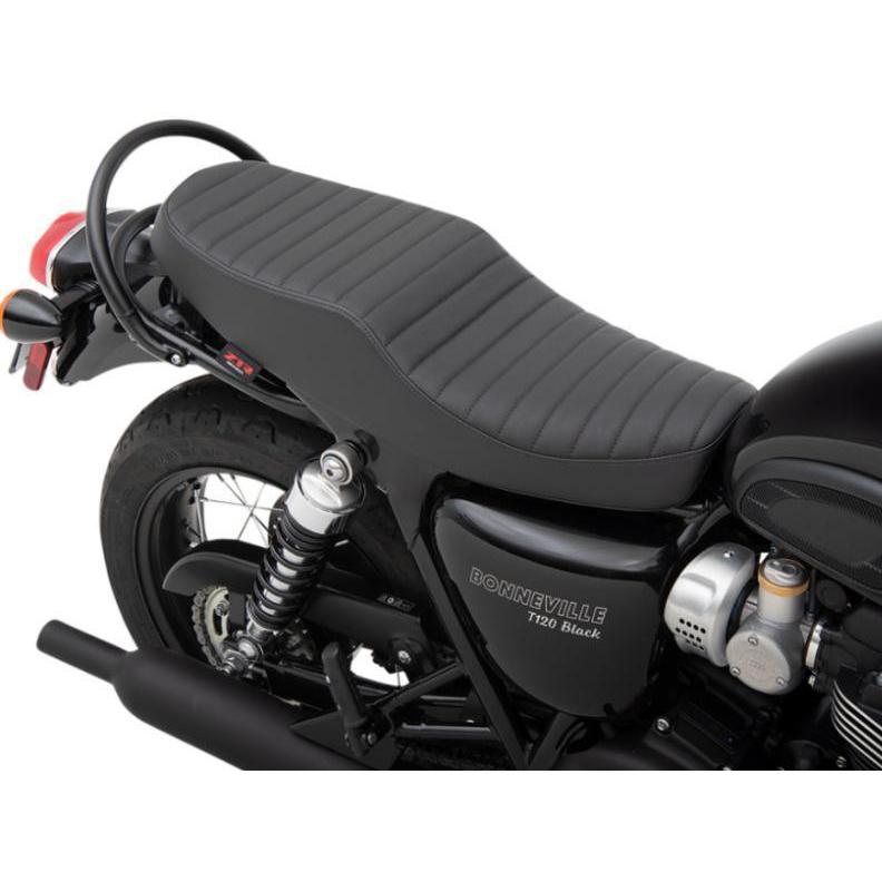 TRIUMPH T120V シート Z1R シート クラシック タックロール ブラック トライアンフ T100