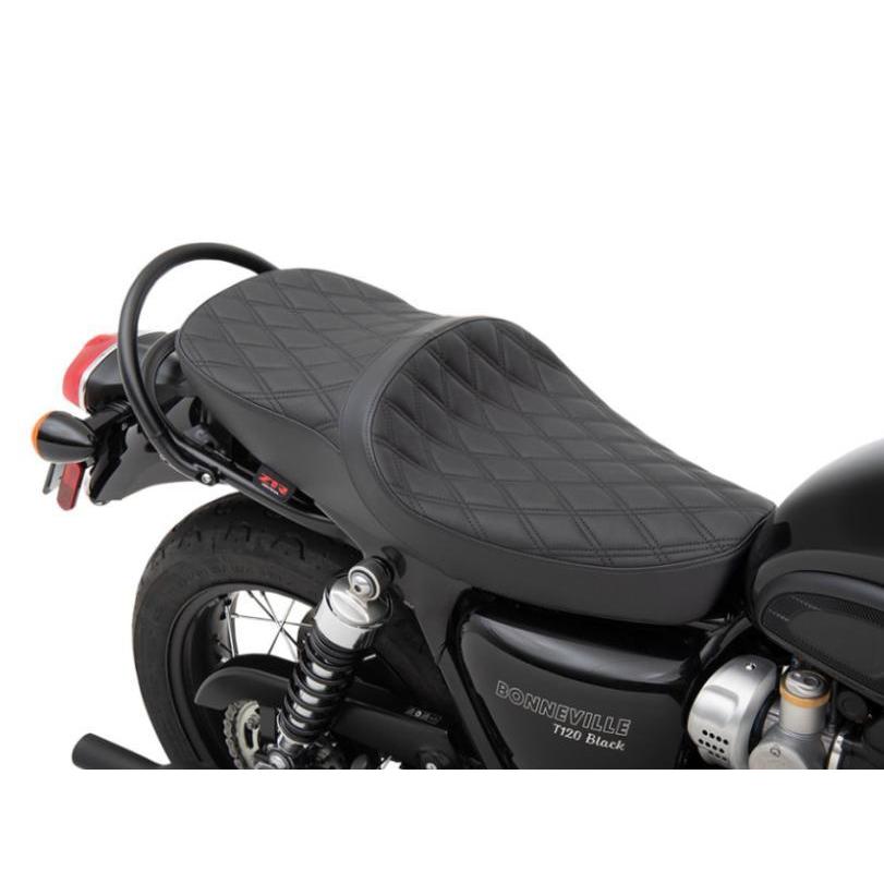 Z1R ローシート ダブルダイヤモンド ブラック トライアンフ T100， T120， Street Twin， Street Scrambler 水冷