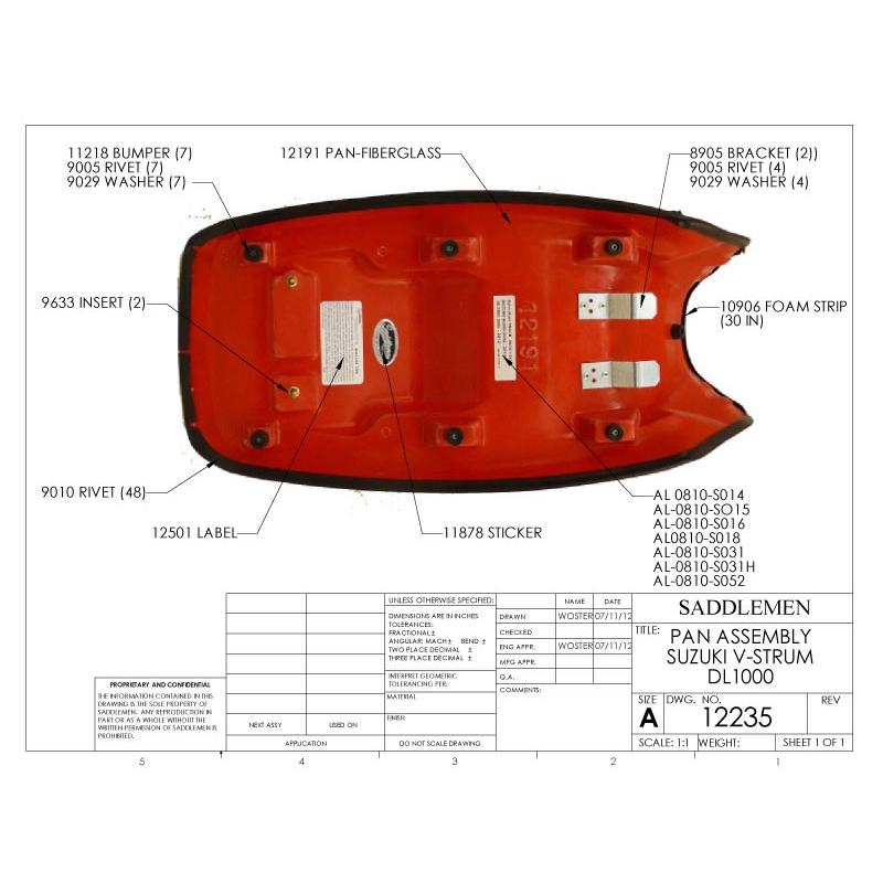 SADDLEMEN GEL-CHANNEL スポーツバイクシート スエード Vストローム
