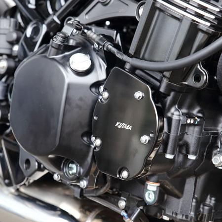 カワサキ Z900RS/CAFE/SE ドレスアップパルサーカバー ブラック KIJIMA