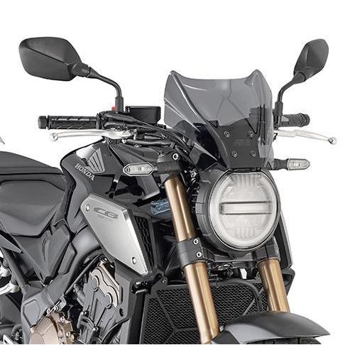 MT-09/MT-07/CB1000R/CB650R ウインドスクリーン 22x31 スモーク GIVI