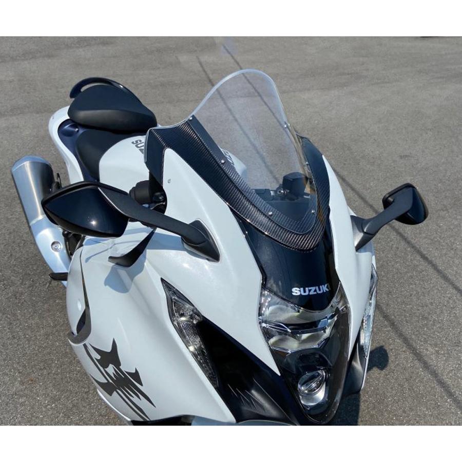 スズキ HAYABUSA GSX1300 カーボンマウントスクリーン(クリア) ACRY