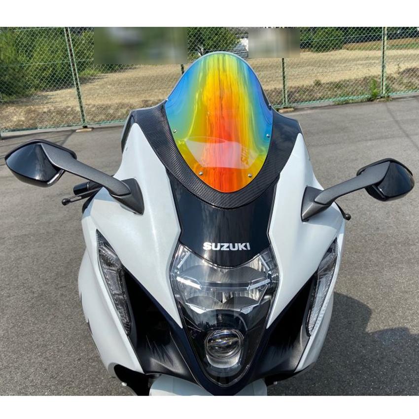 スズキ HAYABUSA GSX1300 カーボンマウントスクリーン(ミラー) ACRY