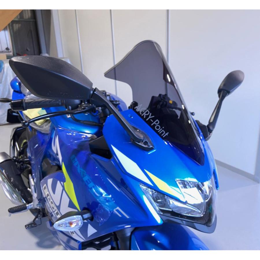 スズキ ジクサー SF250 スクリーン(スモーク) ACRY Point : モトパーツ