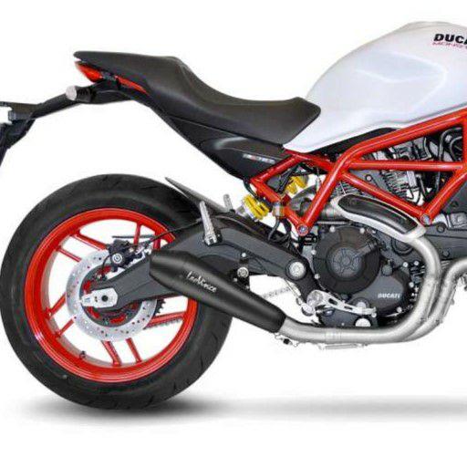 ducati scrambler マフラー LeoVince バッフル付き LeoVince(レオビンチ) スリップオンマフラー GP STYLE BLACK DUCATI
