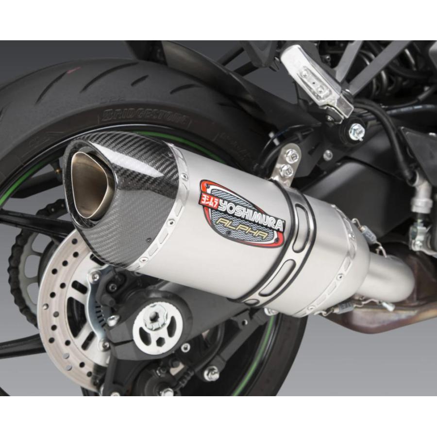 ヨシムラUSA アルファ ストリート ステンレス スリップオン マフラー カワサキ 1000SX/NINJA1100SX