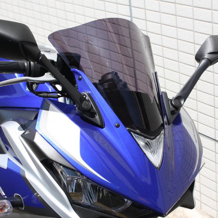 ヤマハ YZF-R25/R3 スクリーン(スモーク) ACRY Point : モトパーツ