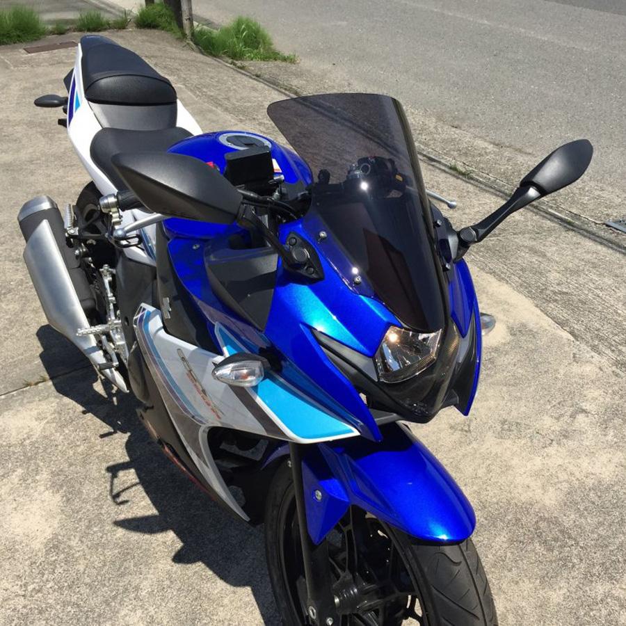 スズキ GSX250R スクリーン(スモーク) ACRY Point : モトパーツ バイク