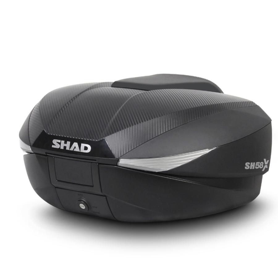 SHAD SH58X 容量可変トップケース 46L/52L/58L (カーボン