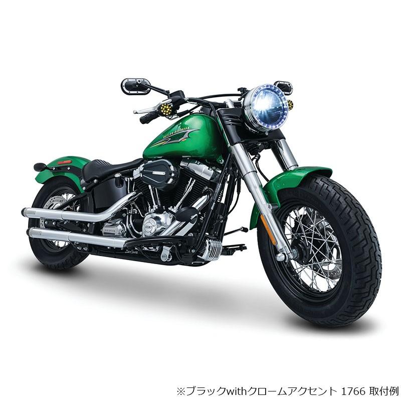 KURYAKYN ヘビーインダストリー ミラー クローム ハーレー用