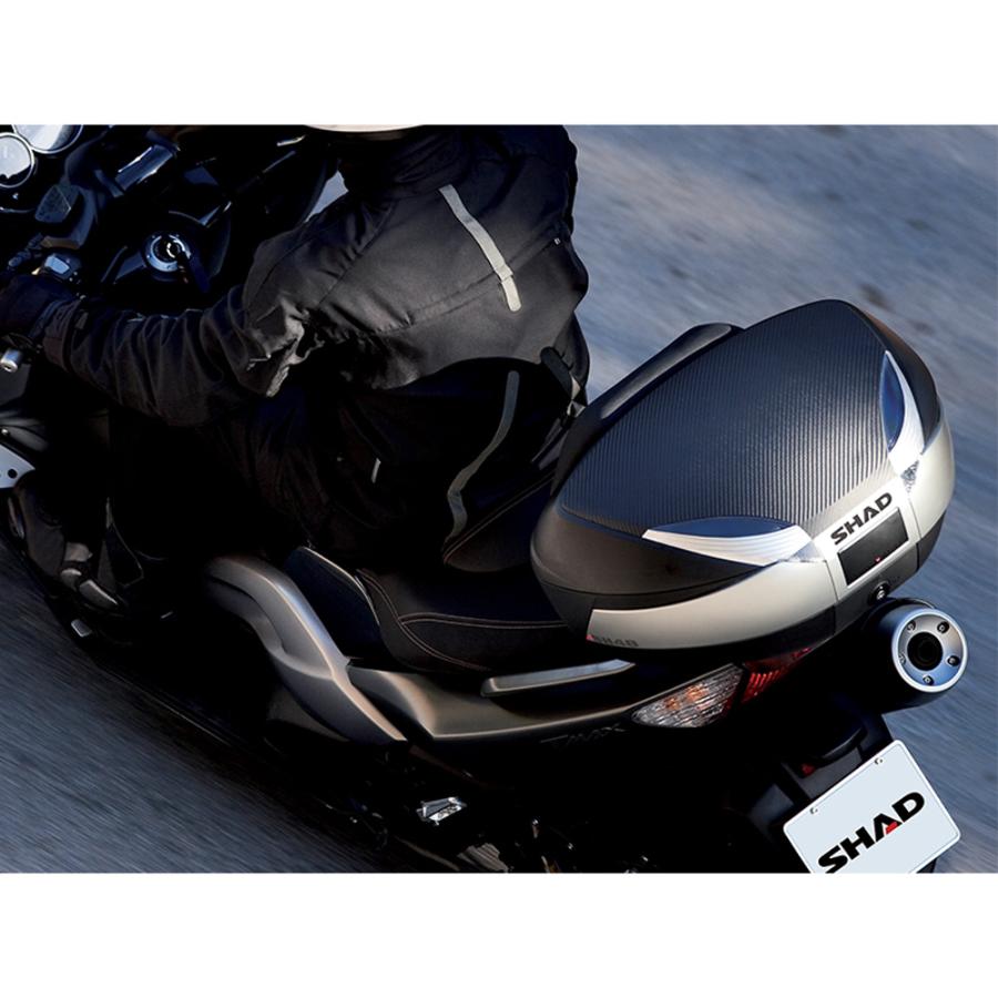 SHAD SH48 トップケース 48L (チタニウム/無塗装ブラック 