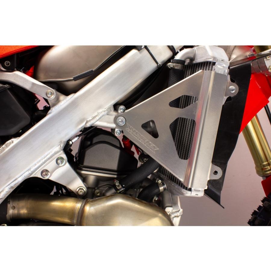 CRF250R CRF450R ラジエーター ブレース シルバー ワークス