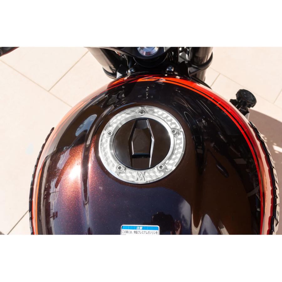 カワサキ Z900RS/CAFE ビレットハニカム タンクキャップリング