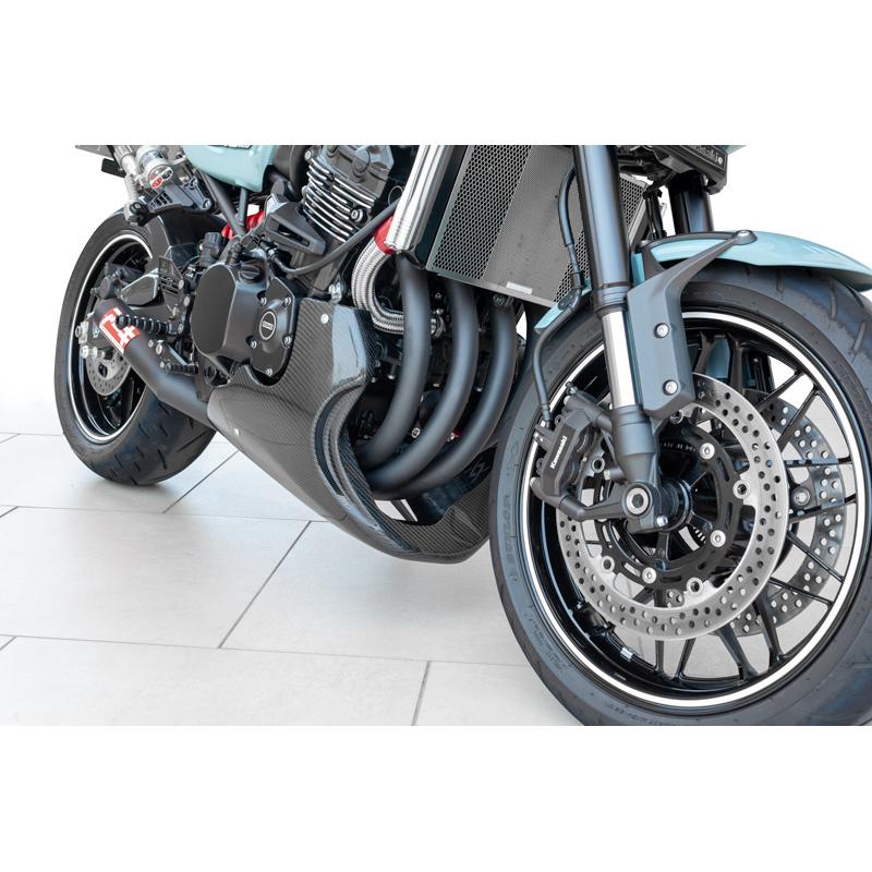 カワサキ Z900RS/CAFE チンスポイラー メタリックディアブロブラック