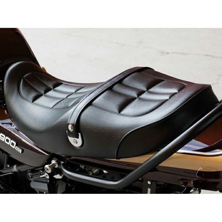 Z900RS/CAFE シート Z1/Z2タイプ 艶有りブラック GEL入り ベルト付属