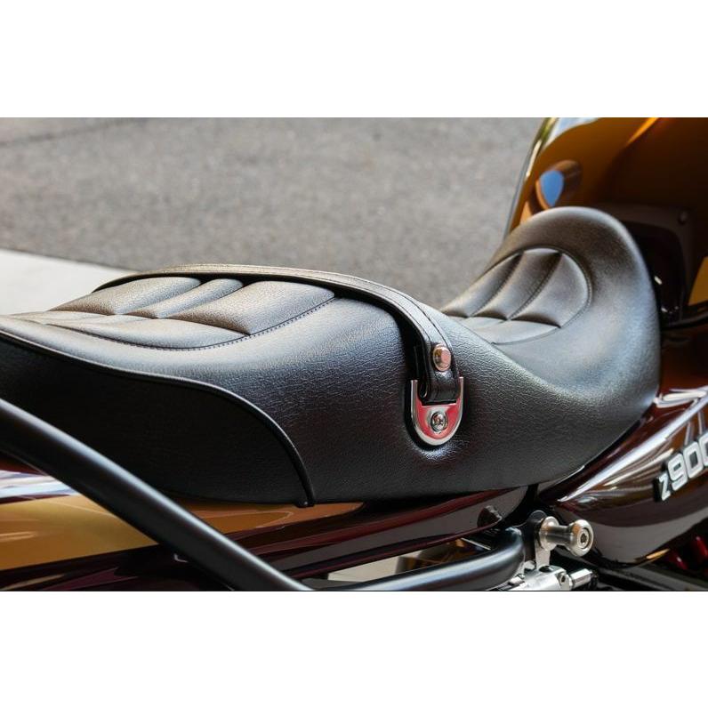 Z900RS/CAFE シート Z1/Z2タイプ 艶有りブラック GEL入り ベルト付属