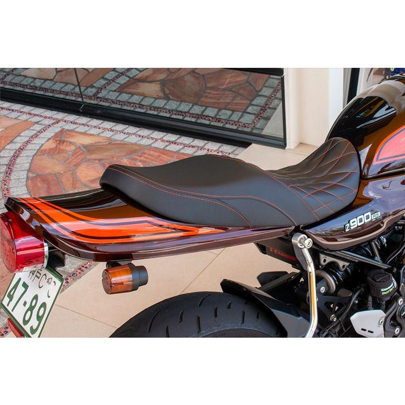 Z900RS cafe バイクシート Z900RS/CAFE ヴァイパーシート イエロー ドットパンチ ARCHI