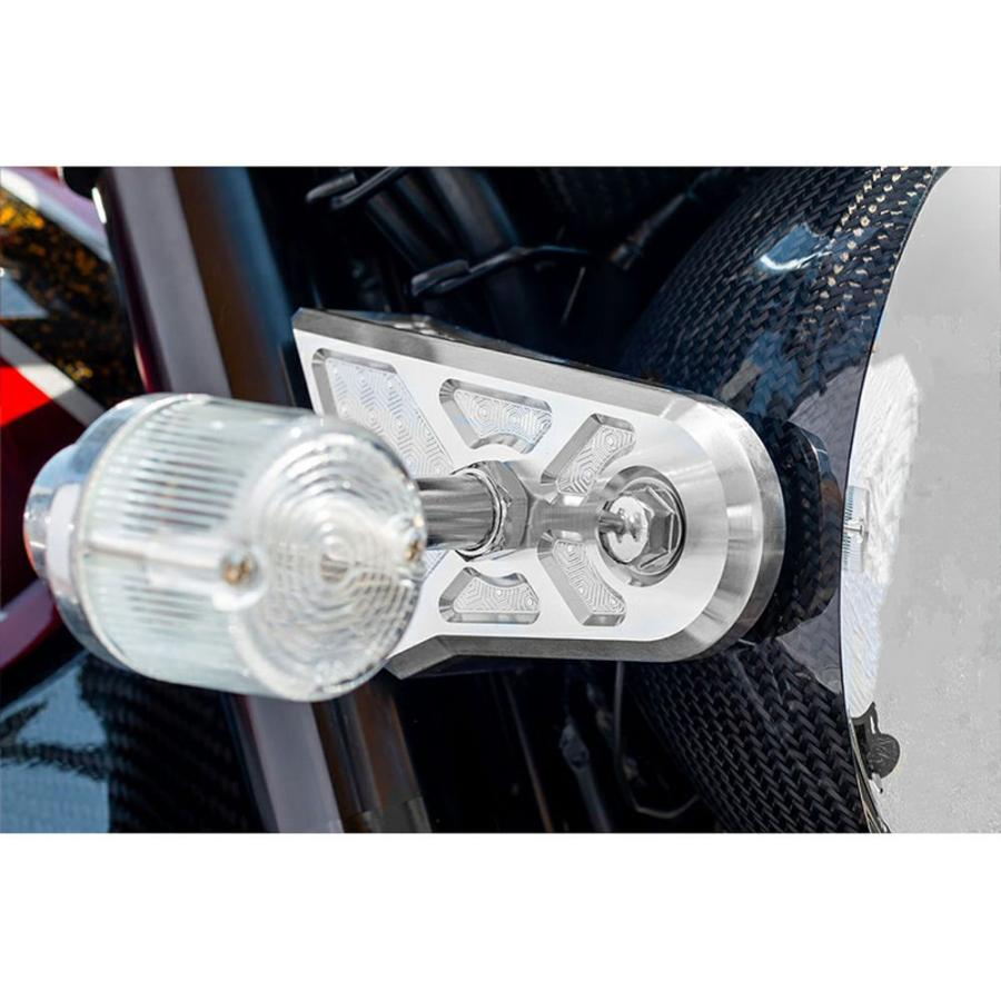 Z900RS/CAFE/SE ビレットハニカム・ヘッドライトステーカバー 汎用