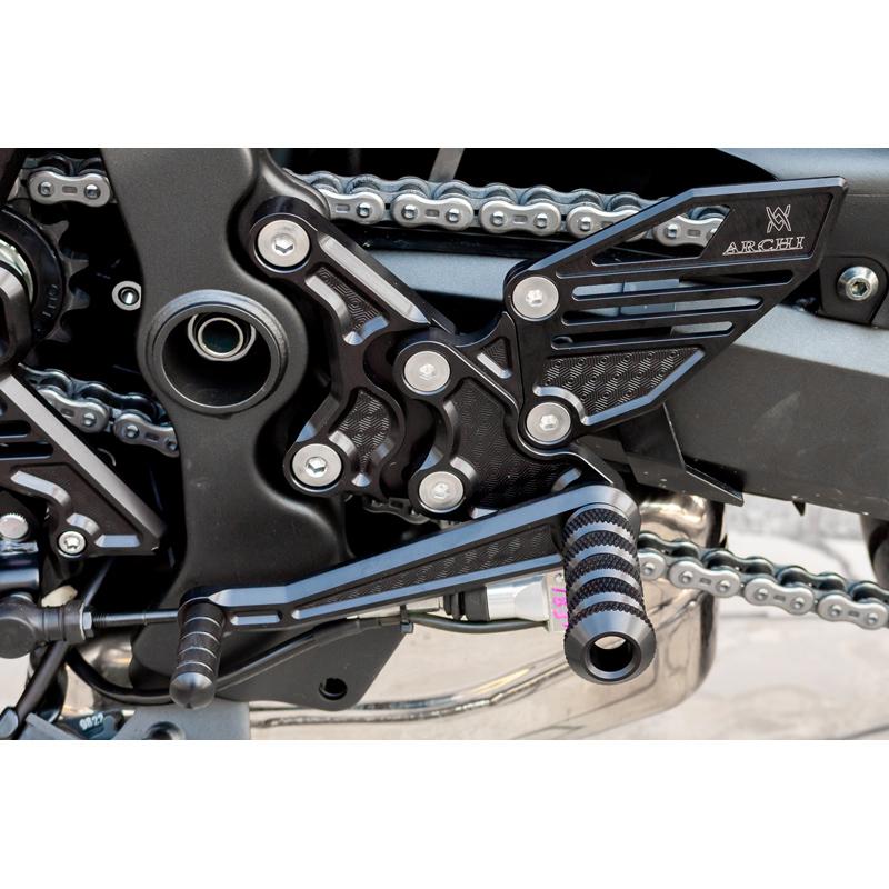 カワサキ Z900RS/CAFE ビレット・ハニカムバックステップキットver2 マリーゴールド アーキ
