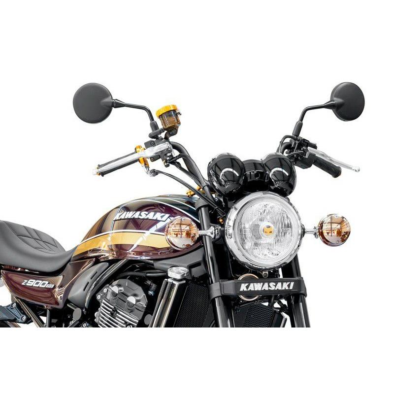 カワサキ Z900RS YBハンドル マットブラック +30mmクラッチワイヤー