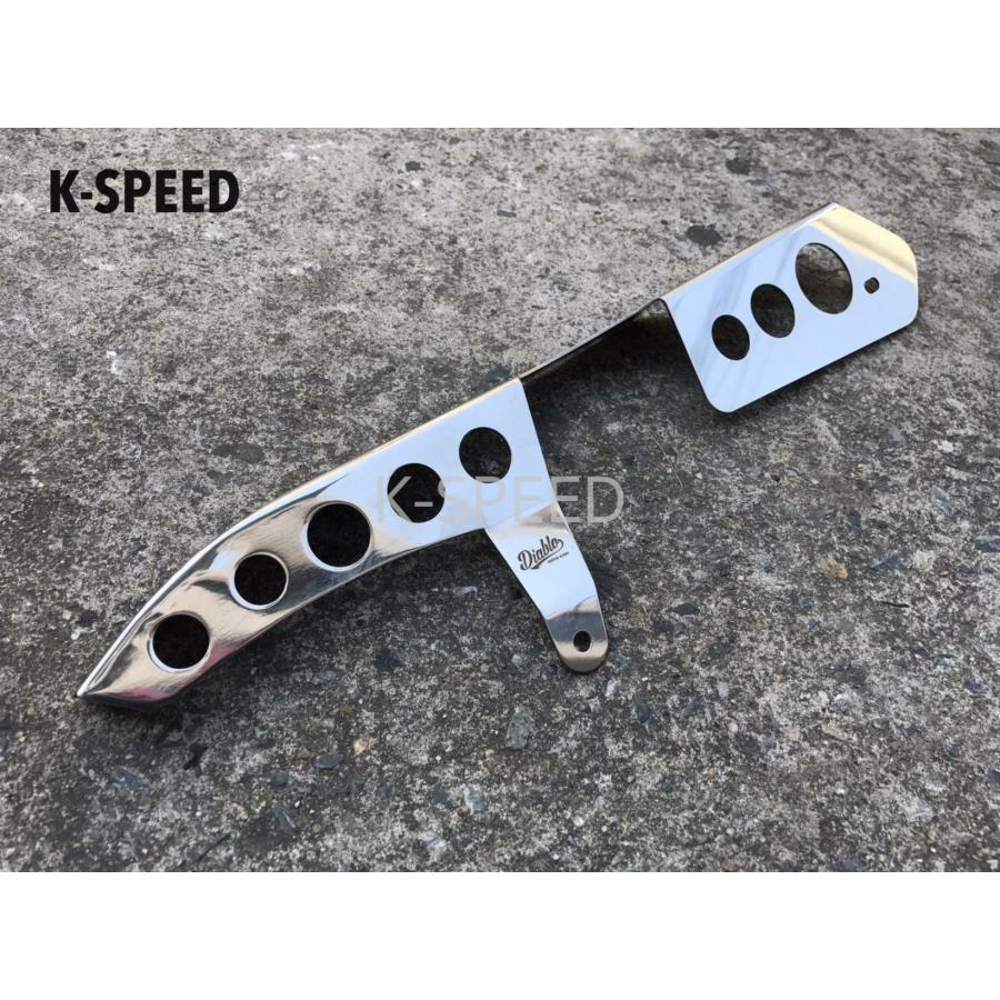 トライアンフ T100/T120/ストリートツイン900/スクランブラー900 ディアボロス チェーンガード クローム  K-SPEEDの画像
