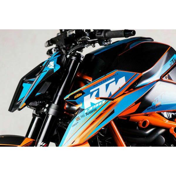 Moto Pro Works フルデカールキット Nebula (ブルー) グロス仕上 KTM
