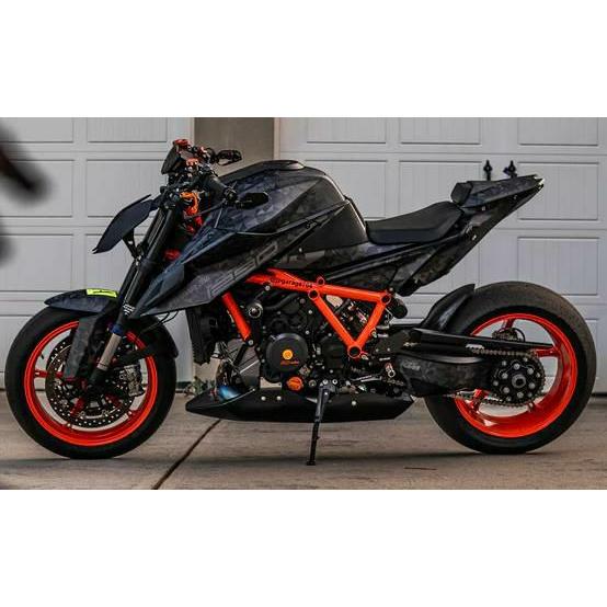 Moto Pro Works フルデカールキット Polyatomic (ステルス) ブラック