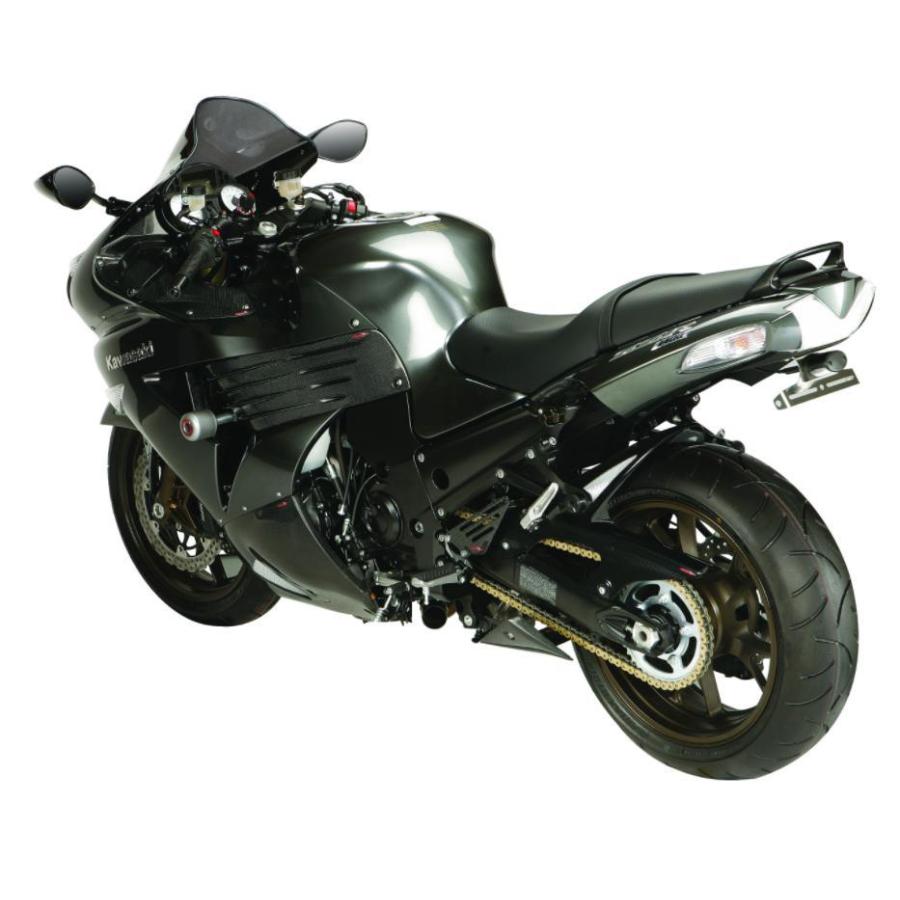 ZZR1400/ZX-14R ブラック/シルバーメッシュ リアフェンダー ZZR1400/ZX-14R ブラック/シルバーメッシュ リアフェンダー