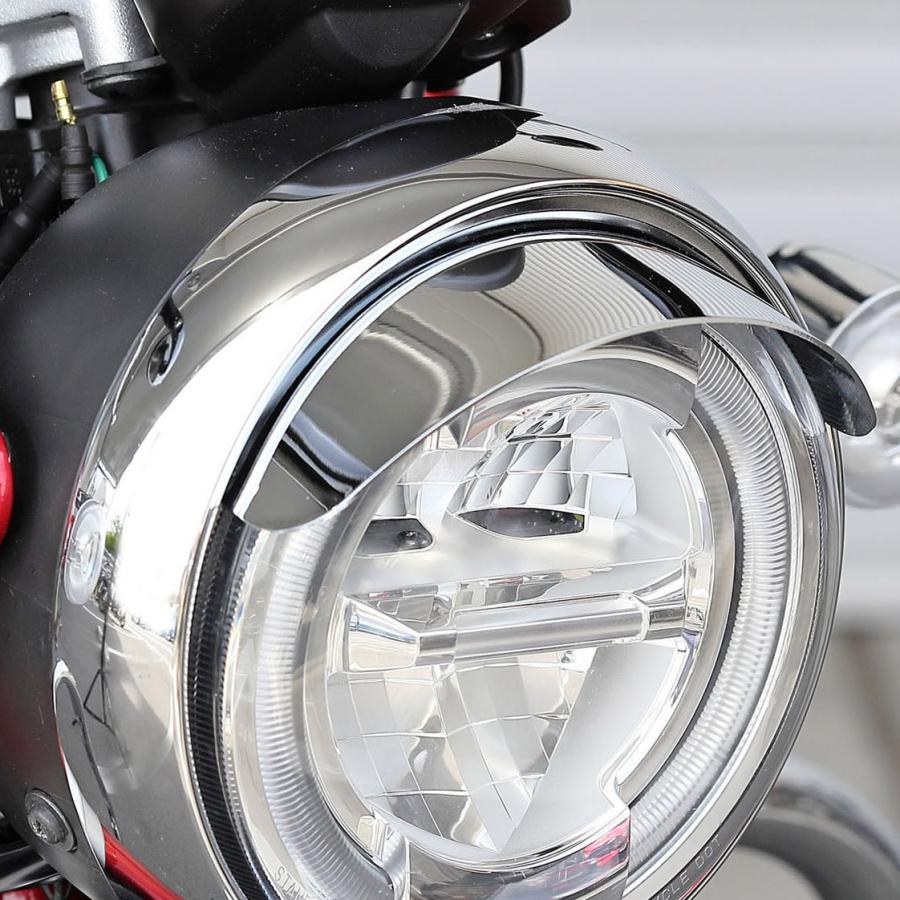 ホンダ DAX125、モンキー125 ヘッドライトバイザー (クローム ホンダ DAX125、モンキー125 ヘッドライトバイザー (クローム