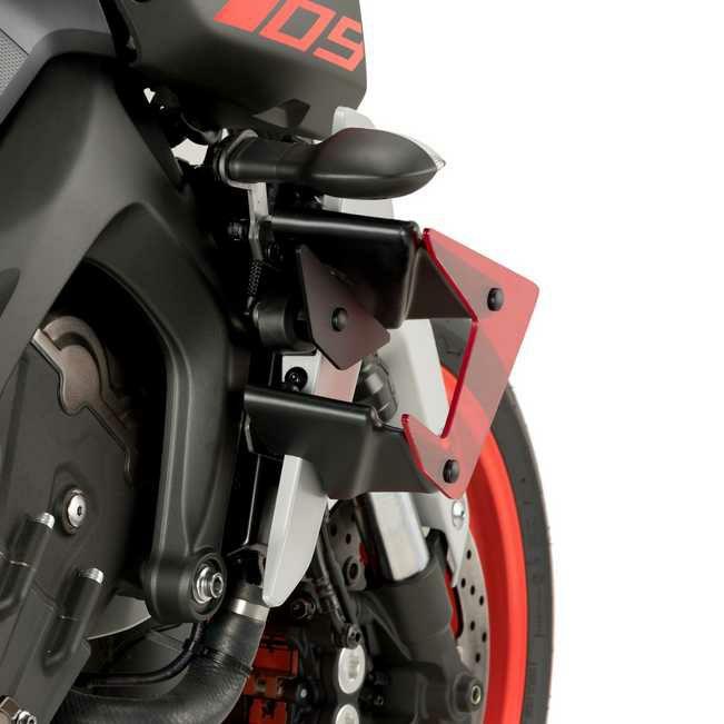 Puig ダウンフォース ネイキッドスポイラー レッド YAMAHA MT-09 (2017-2020)/SP (2018-2020)_1