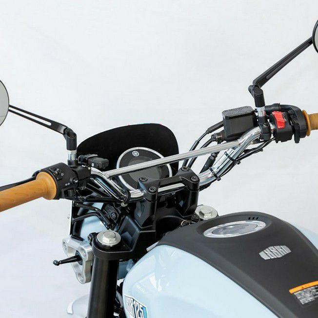 ヤマハ XSR125 2024- トラッカーハンドル バー付き クローム キジマ