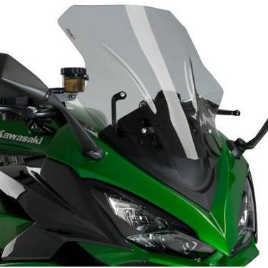 ninja1000SX Puig プーチ スモーク スクリーン シールド プーチ(Puig) レーシングスクリーン Ninja1000/Z1000SX 20- スモーク