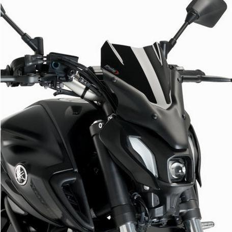 MT-07 2021- スクリーン ウインドシールド スポーツ ブラック プーチ