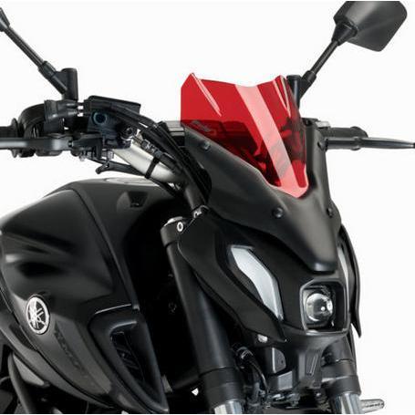 MT-07 2021- スクリーン ウインドシールド スポーツ レッド プーチ