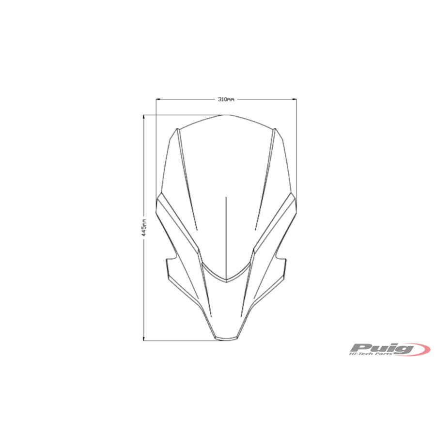 プーチ(Puig) ・New Generation Touring・ウインドシールド スクリーン