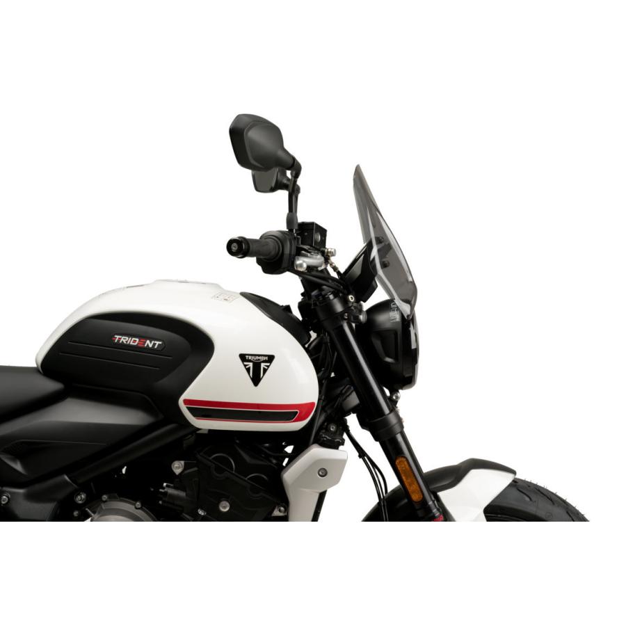 トライアンフ トライデント660 Puig スモークウィンドシールド プーチ(Puig) New Generation Sport スクリーン/ウインドシールド