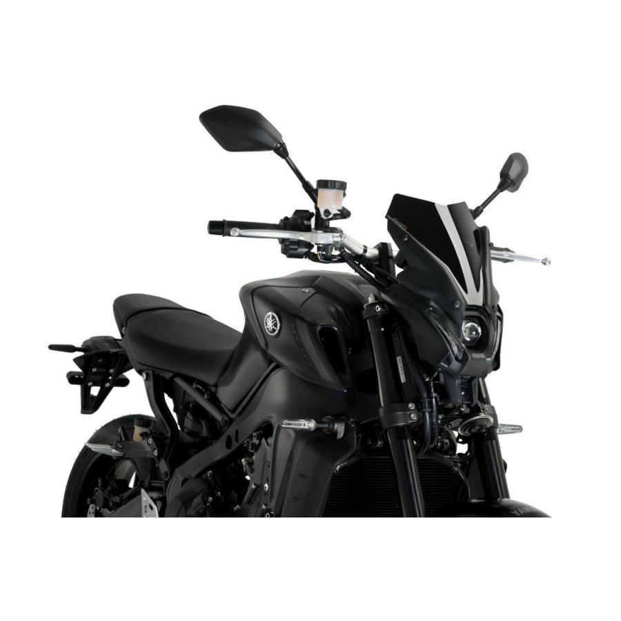 MT-09 2021- スクリーン ウインドシールド スポーツ ブラック プーチ