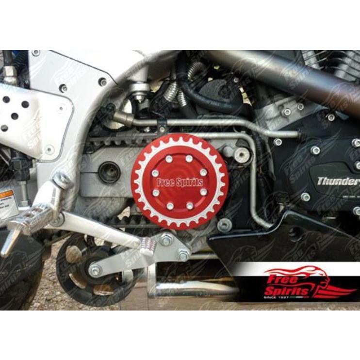 BUELL XB フロントプーリーカバー レッド Free Spirits_2