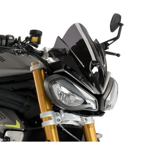 スピードトリプル1200RS スクリーン シールド ダークスモーク プーチ