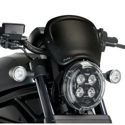 レブル1100 スクリーン フロントプレート カーボン プーチ