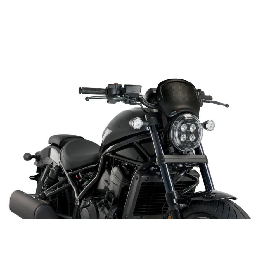 レブル1100 スクリーン フロントプレート カーボン プーチ
